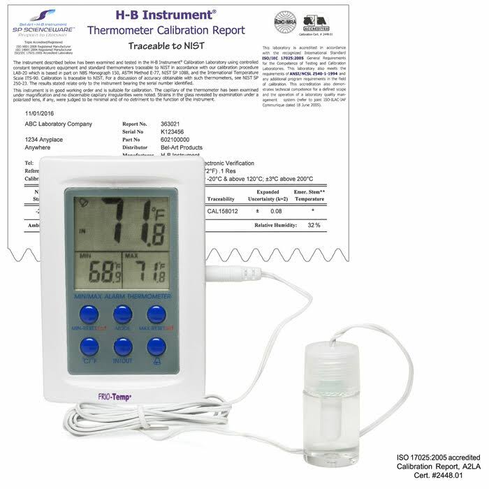 Dual Zone Verification Thermometer F123
