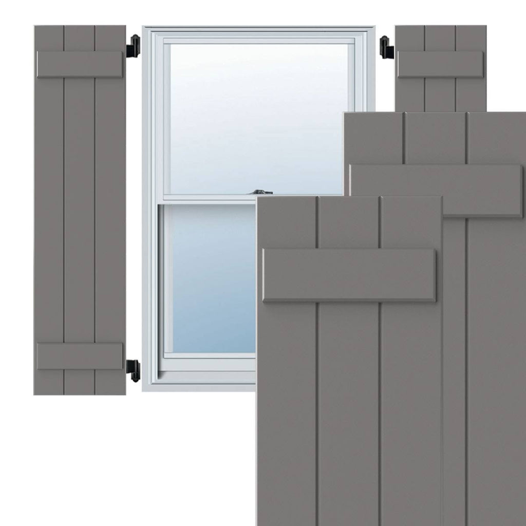 Primed Composite Board-n-Batten Shutters (Per Pair) A46064