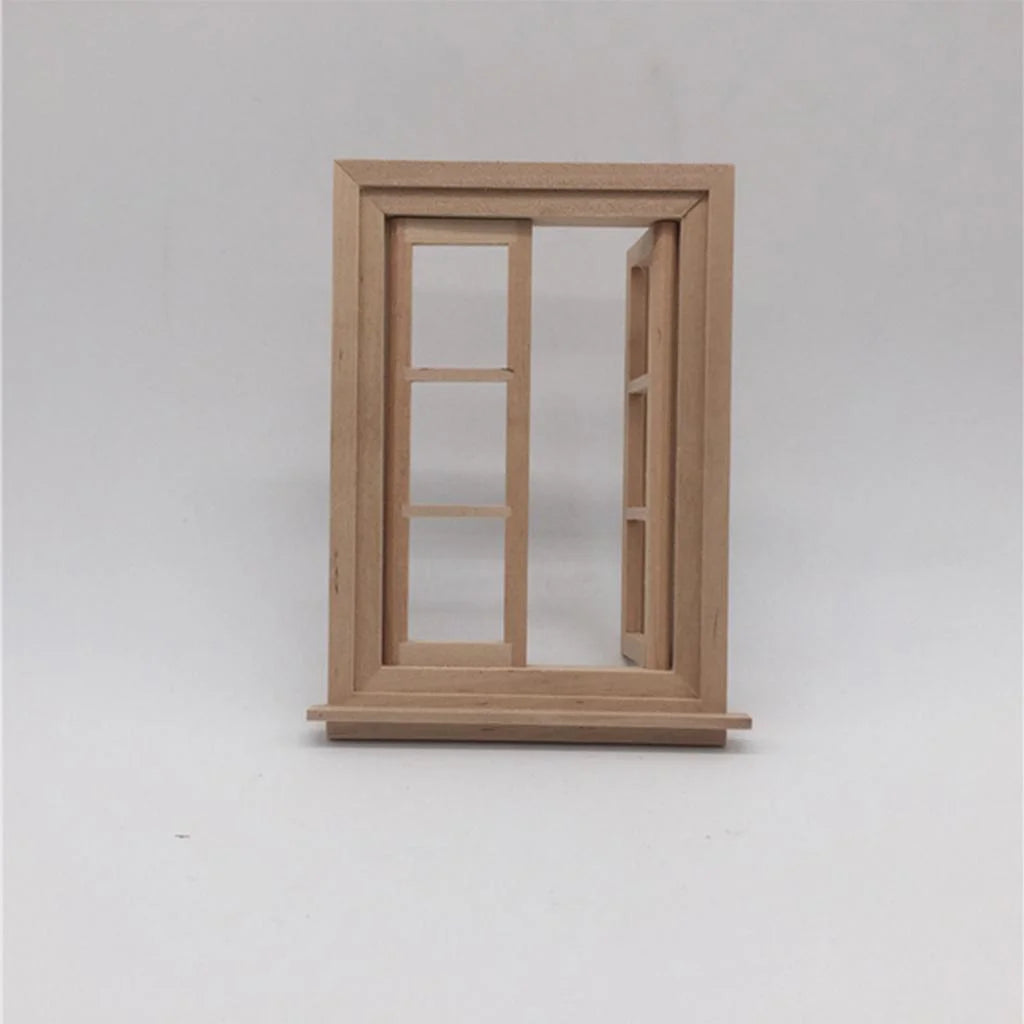 6 Pane Unpainted Wood Double Window Frame DIY Kits W924