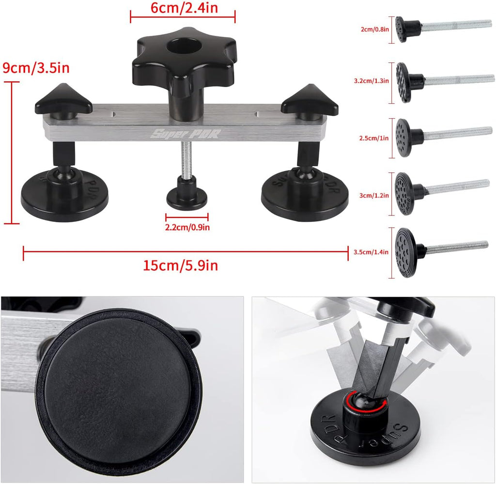 Paintless Dent Repair Kit with Bridge Dent Puller Q545388