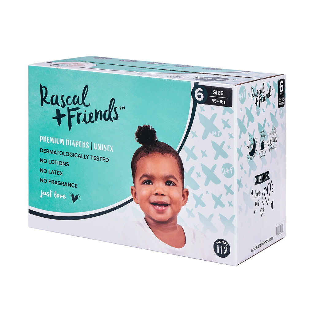 Premium Diapers Size 6, 112 Count B1988