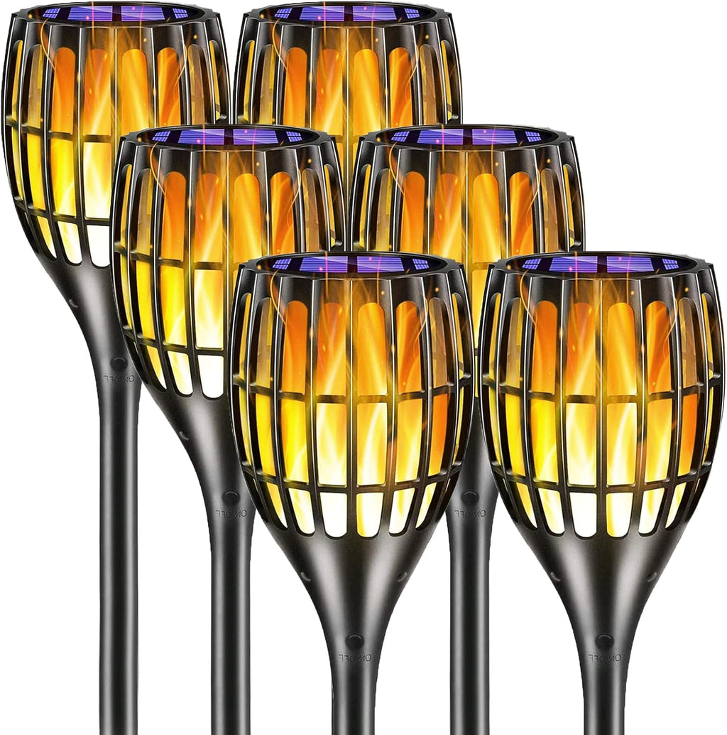Solar Torch Lights with Flickering Flames P3001