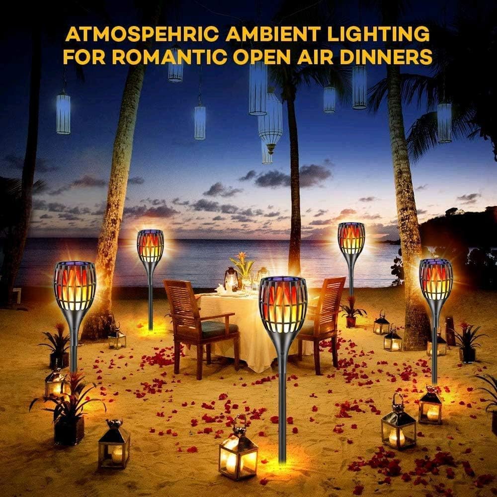 Solar Torch Lights with Flickering Flames P3001