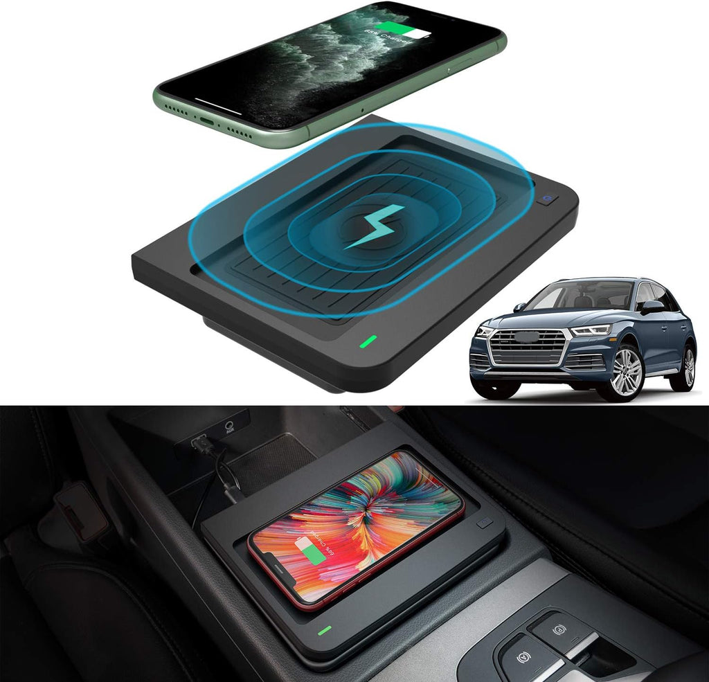 Wireless Phone Charger Pad for Audi Q5 SQ5 2018 2019 2020 Center Console, Pack of 2 Y28472