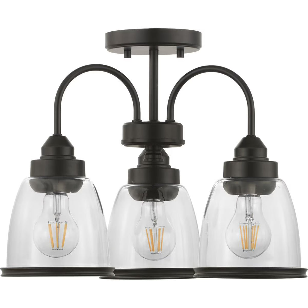 18" Three-Light Semi-Flush Convertible V132618