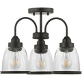18" Three-Light Semi-Flush Convertible V132618
