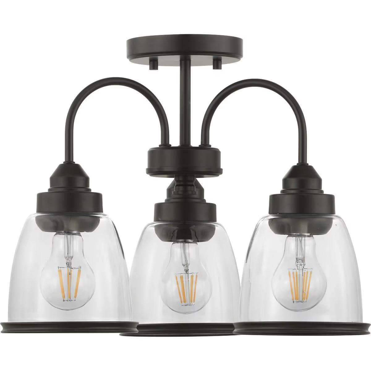 18" Three-Light Semi-Flush Convertible V132618