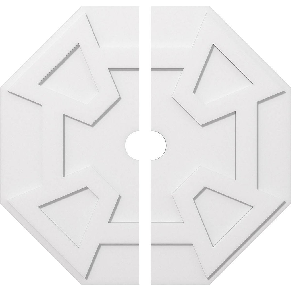 38 inchod x 4 inchid x 13 1/4 inchc x 1 inchp PVC Ceiling Medallion B253573