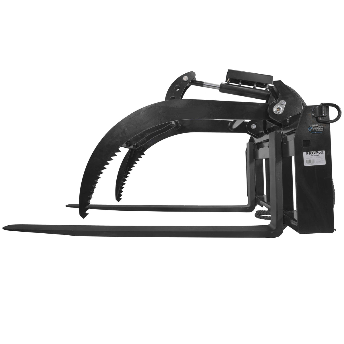 Hydraulic Skid Steer Pallet Fork Grapple Attachment with 60in Fork Blades C309666
