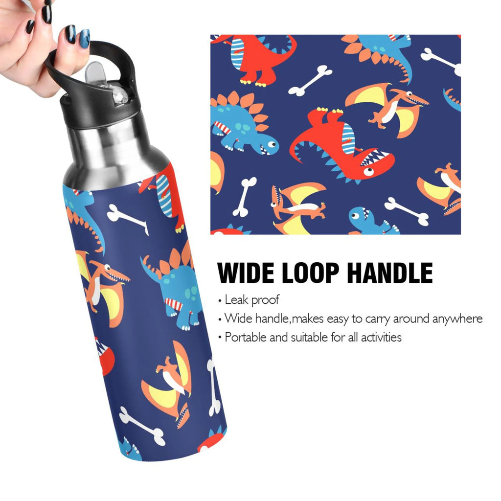 Stainless Steel Water Bottle with Straw Lid Vacuum Insulated 20 OZ I2608
