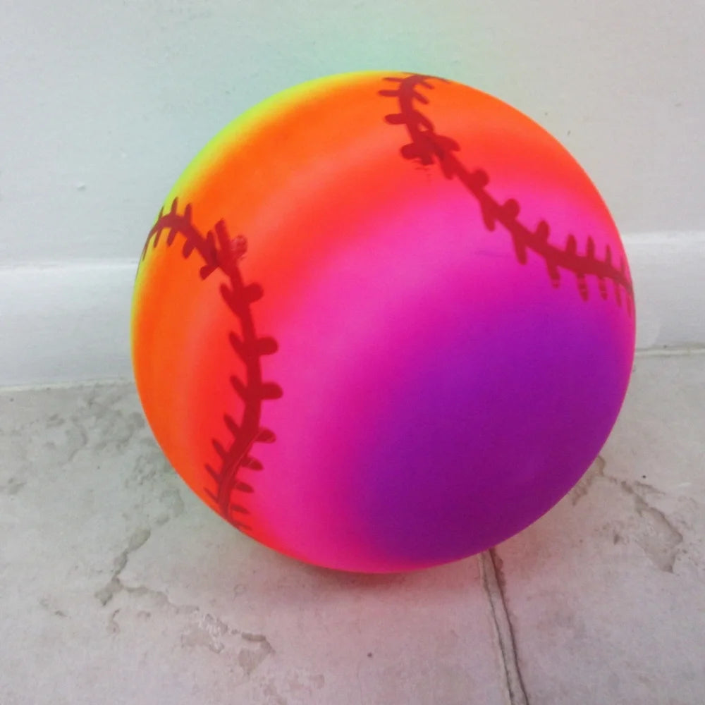 Rainbow PVC Inflatable Beach Football T22408