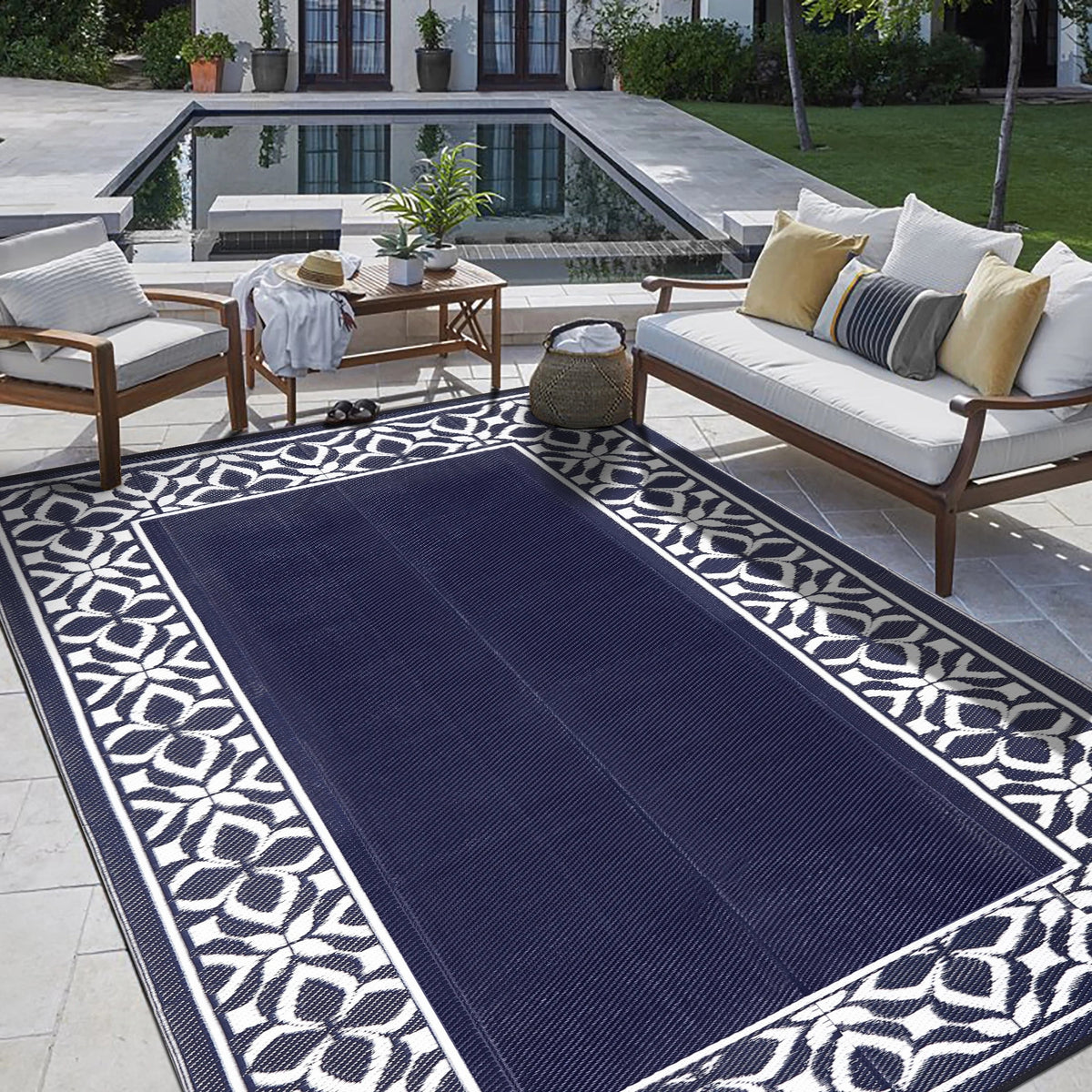 5'x8' Waterproof Plastic Outdoor Rugs T93662