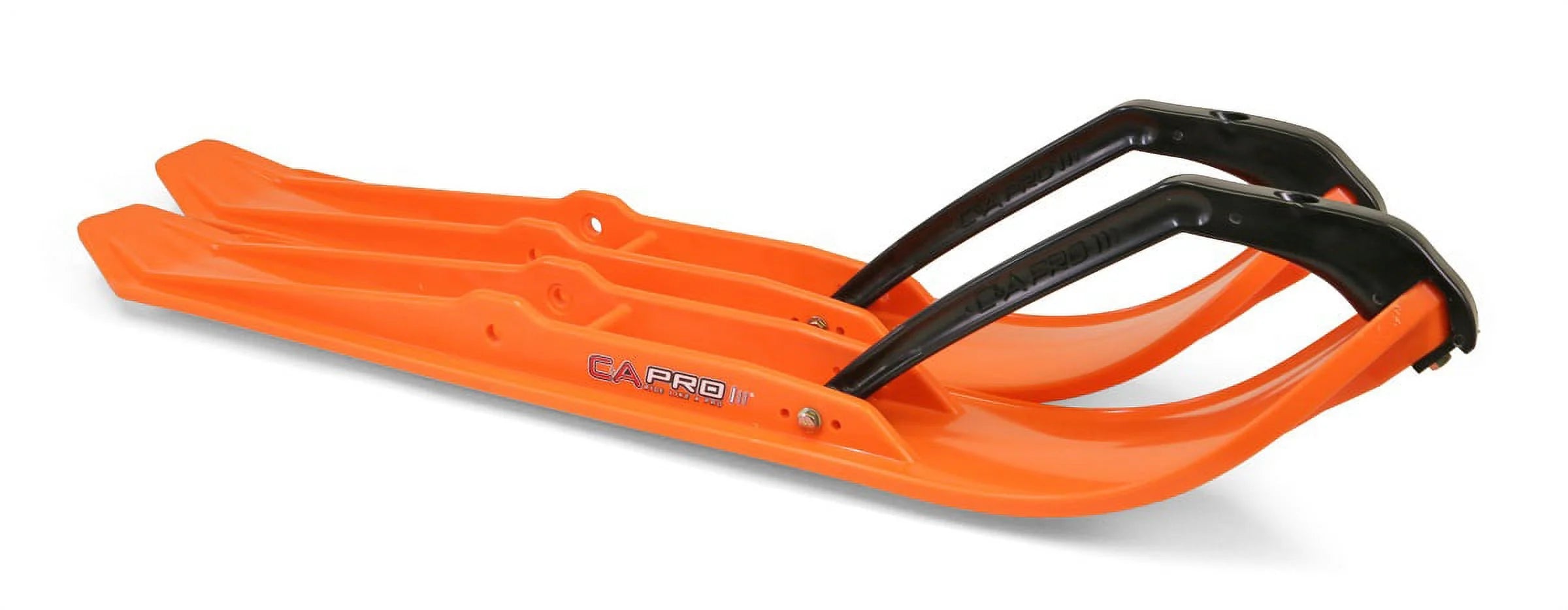 Orange XPT Snowmobile Skis with 10" Round Bars Complete Kit C858241