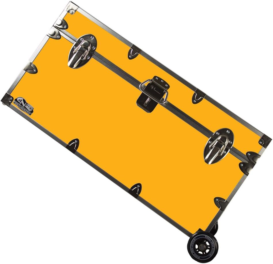 Large 32 x 18 x 16.5 Inches Lockable Footlocker with Wheels T932