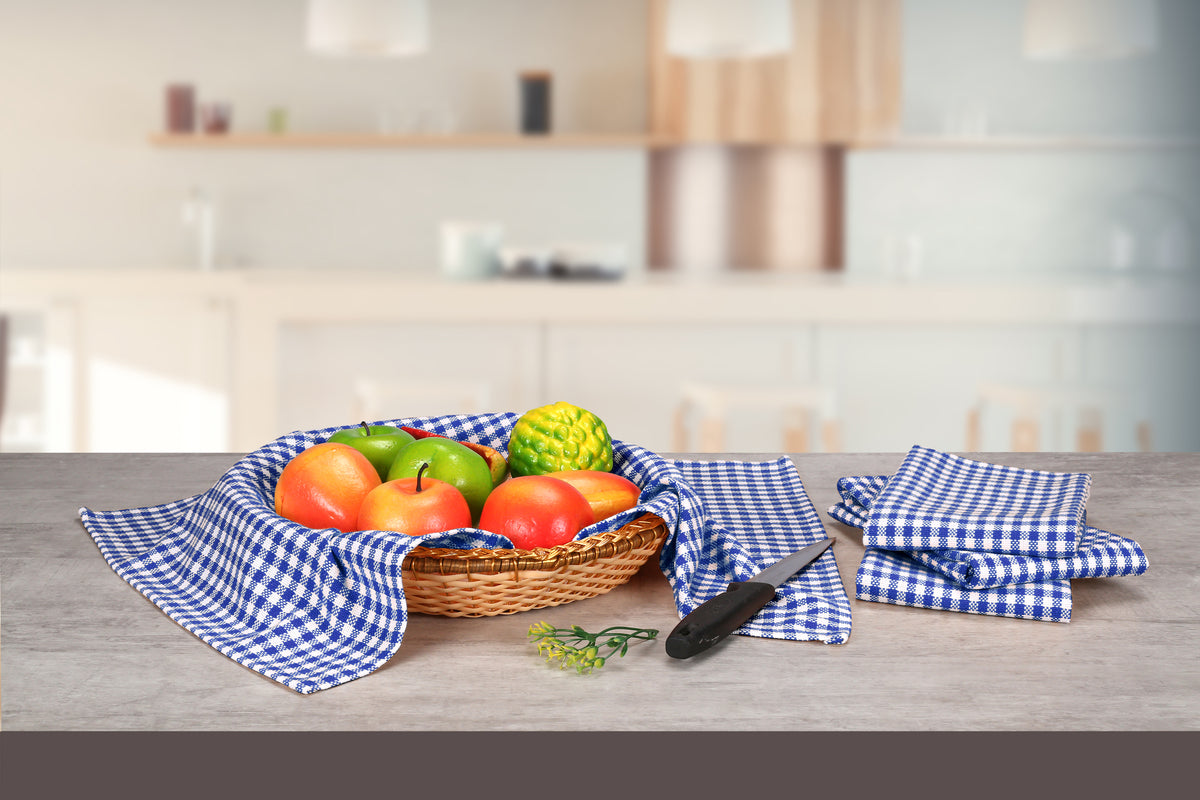 12 Pack Blue Cotton Kitchen Towel G704476