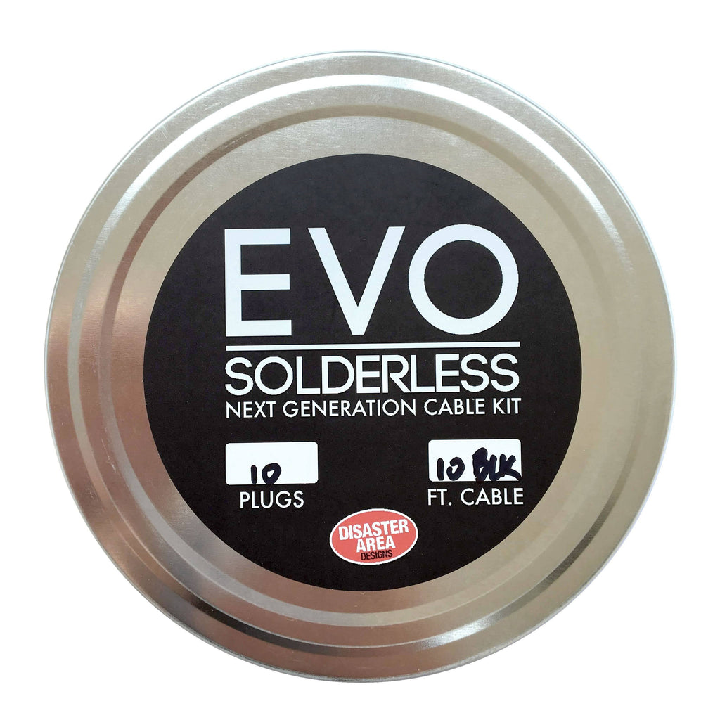 Black Solderless Cable Kit 10ft 10 Plugs B645