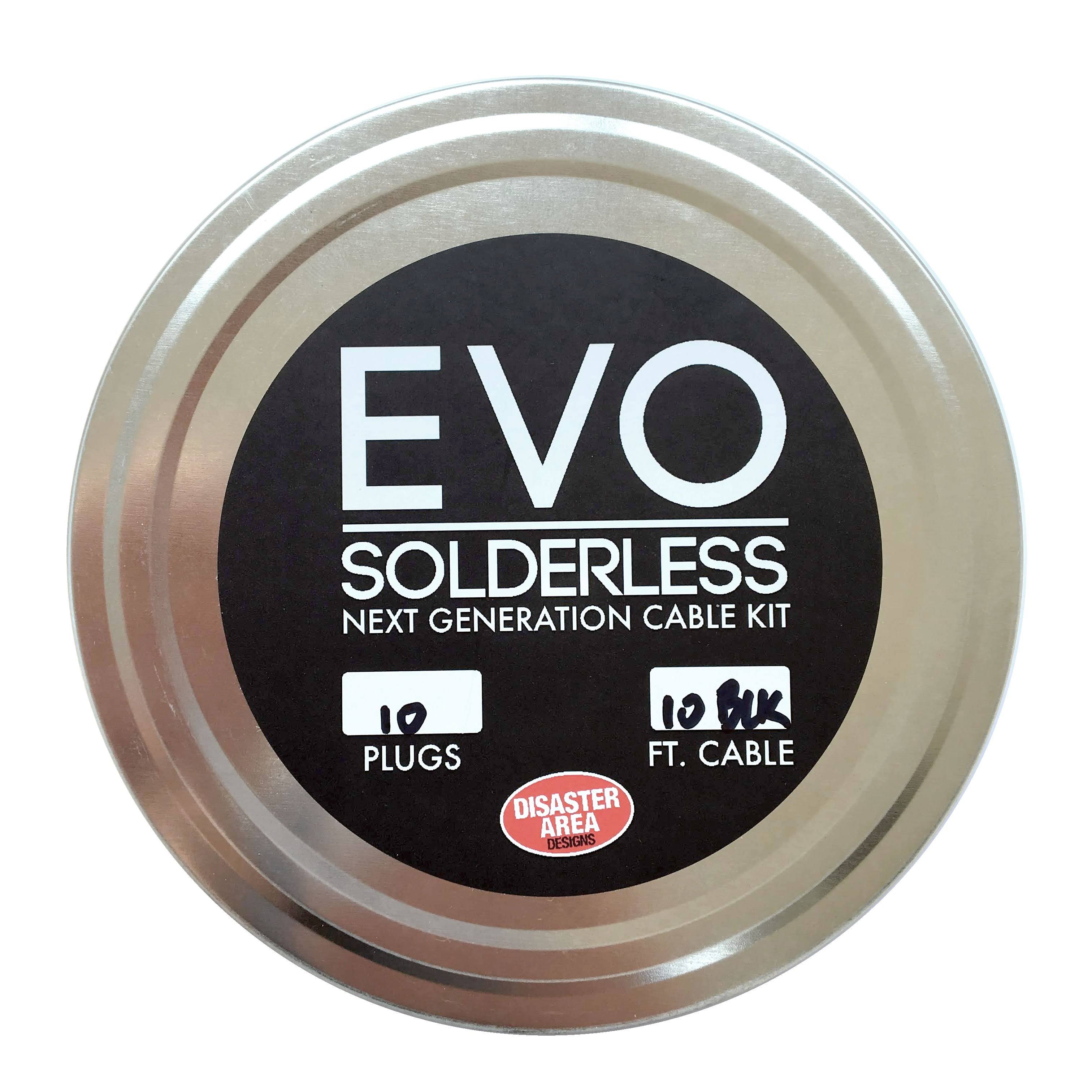 Black Solderless Cable Kit 10ft 10 Plugs B645