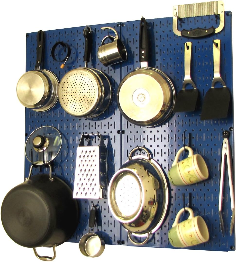 White Pegboard Storage and Organization Kit with Accessories Pack of 2 D8736
