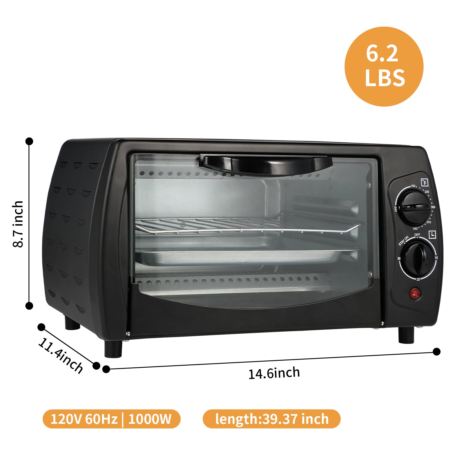 Stainless Steel Air Fryer Toaster 9 L 4-Slice F53706
