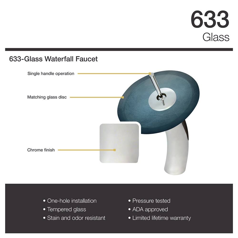 Chrome Vessel Faucet Ensemble S1036