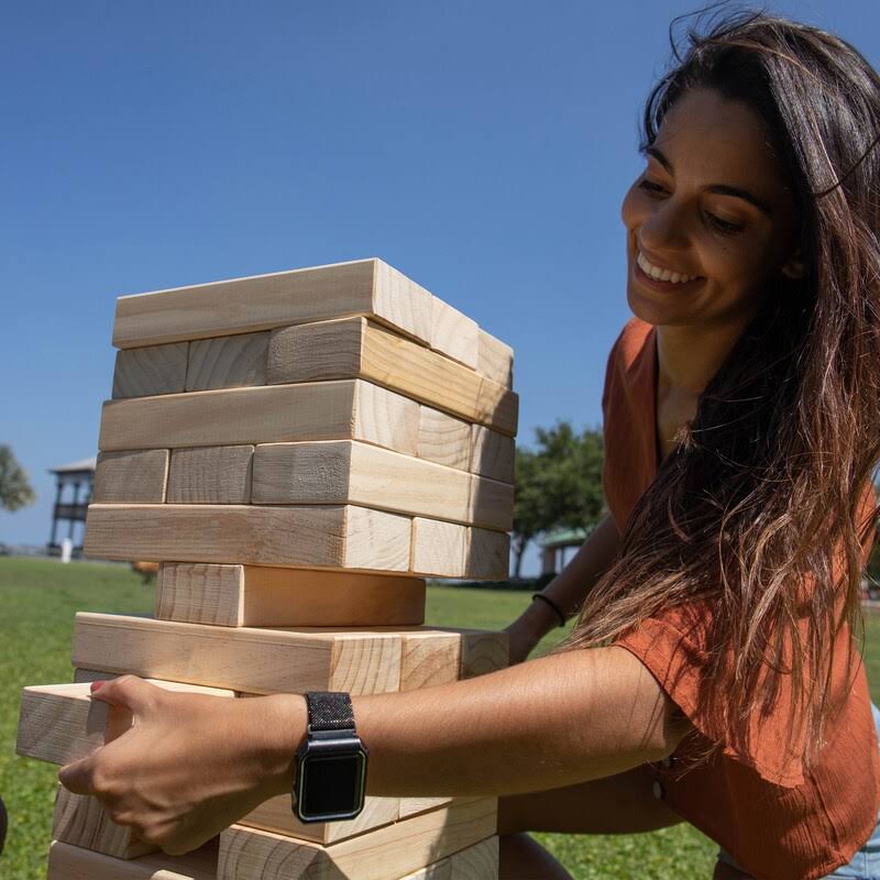 Giant Wooden Tumble Tower Game A738816