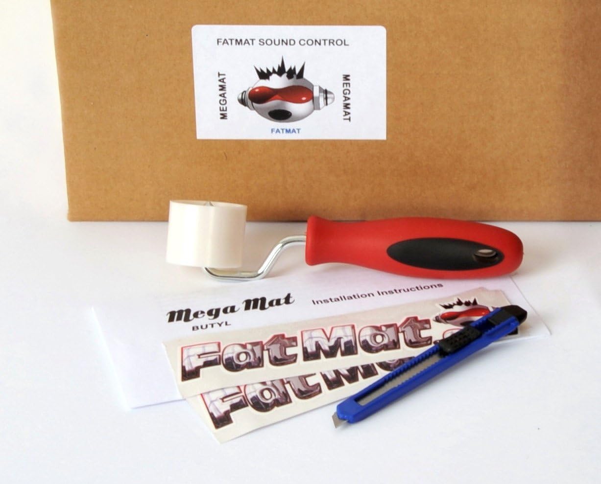 Self-Adhesive Black Butyl Sound Deadener Bulk Pack with Install Kit - 75 Sq Ft x 70 mil Thick H503517