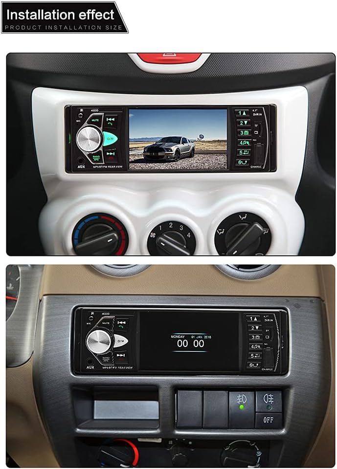 4.1 '' HD Screen Single Din Car Stereo with Bluetooth FM Radio Receiver A703