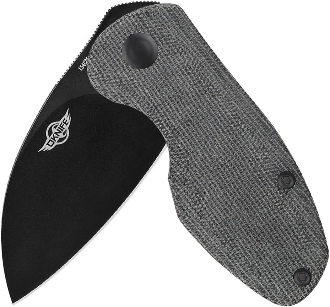 Black Folding EDC Knife with Pocket Clip E3756