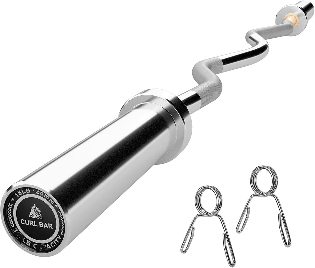 EZ Curl Bar with 2 Barbell Collars, 47 inch H86971