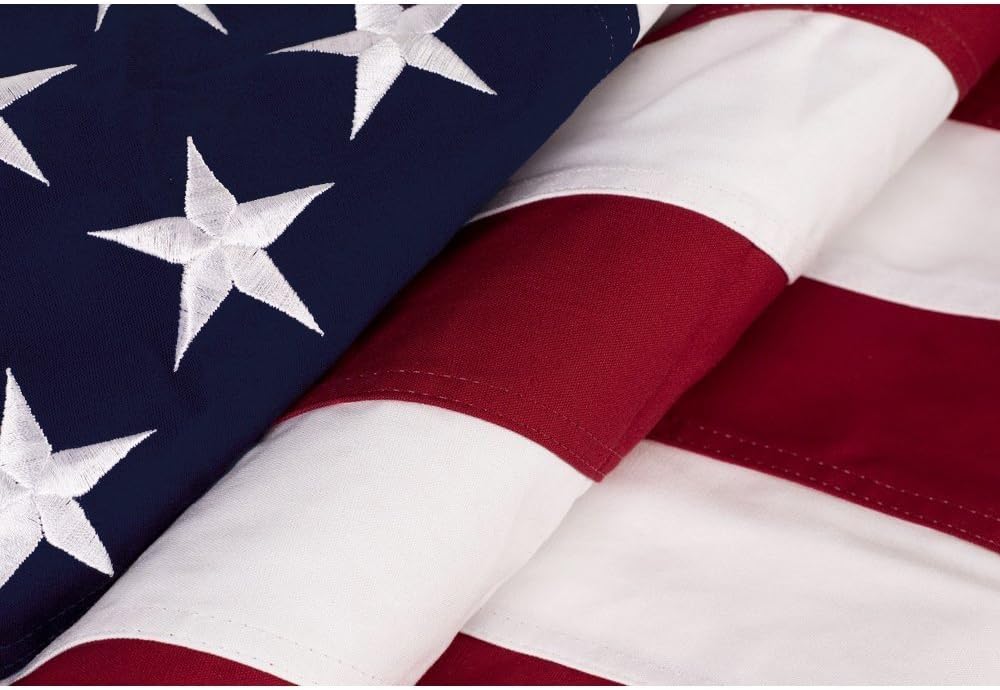 American US Flag 5x9.5 Foot Heavy Duty Cotton Burial Casket Flags with Brass Grommets S469193