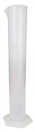 Polypropylene Graduated Cylinder with Hex Base, 500ml, Pack of 12 V16636