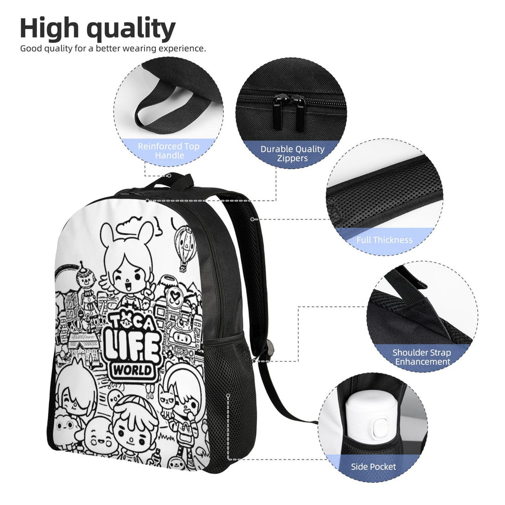 Lightweight Unisex Daypack Backpack L6695
