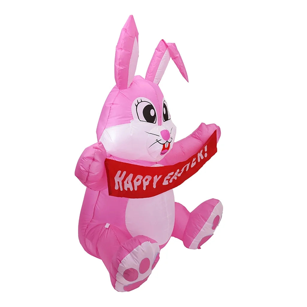 Inflatable LED Night Light Easter Bunny Decorations T7954