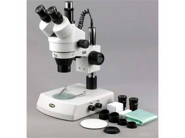 3.5X-90X Stereo Zoom Microscope with Dual Halogen Lights and 10MP Camera B35687