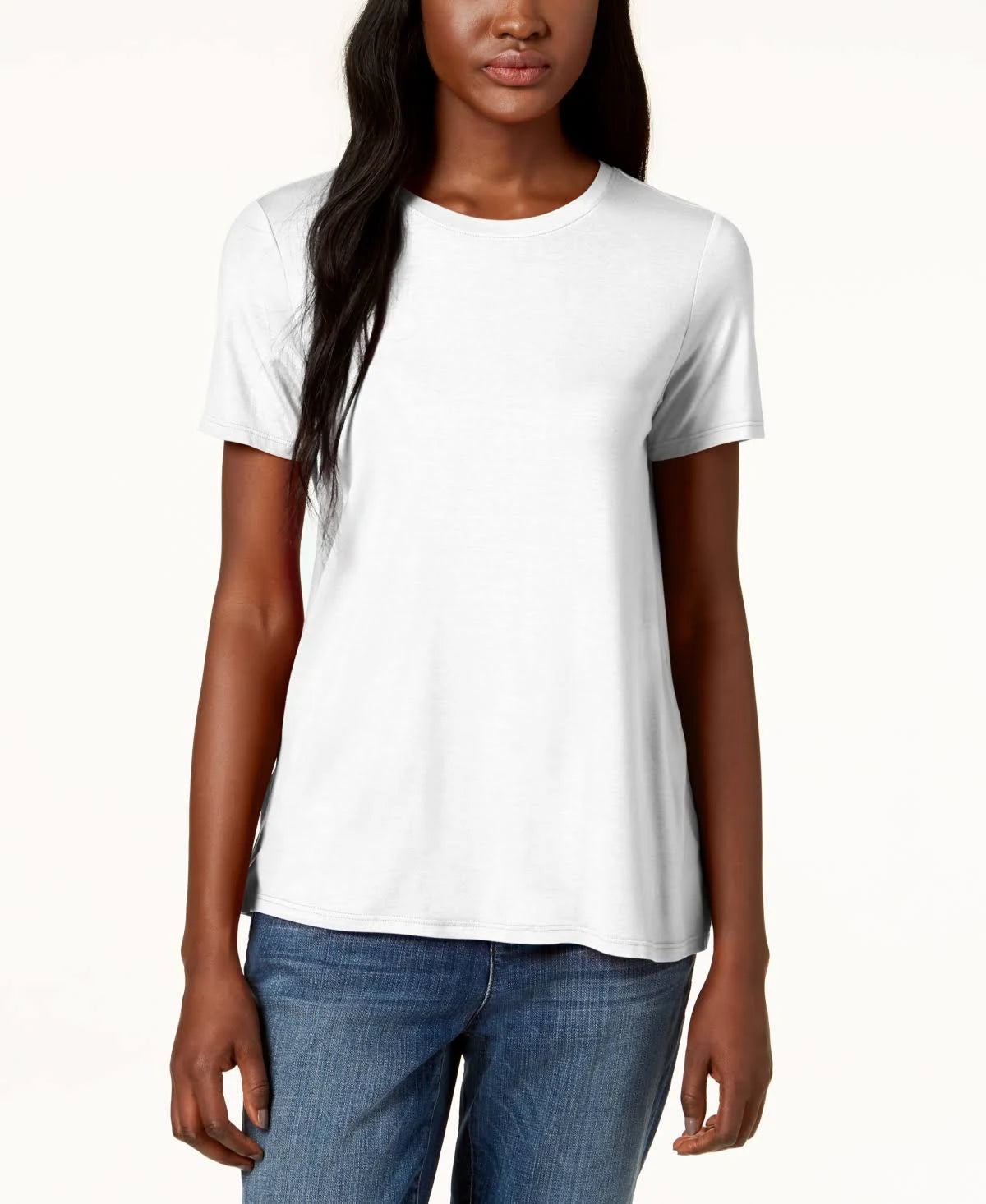 White Crewneck Tee T5555