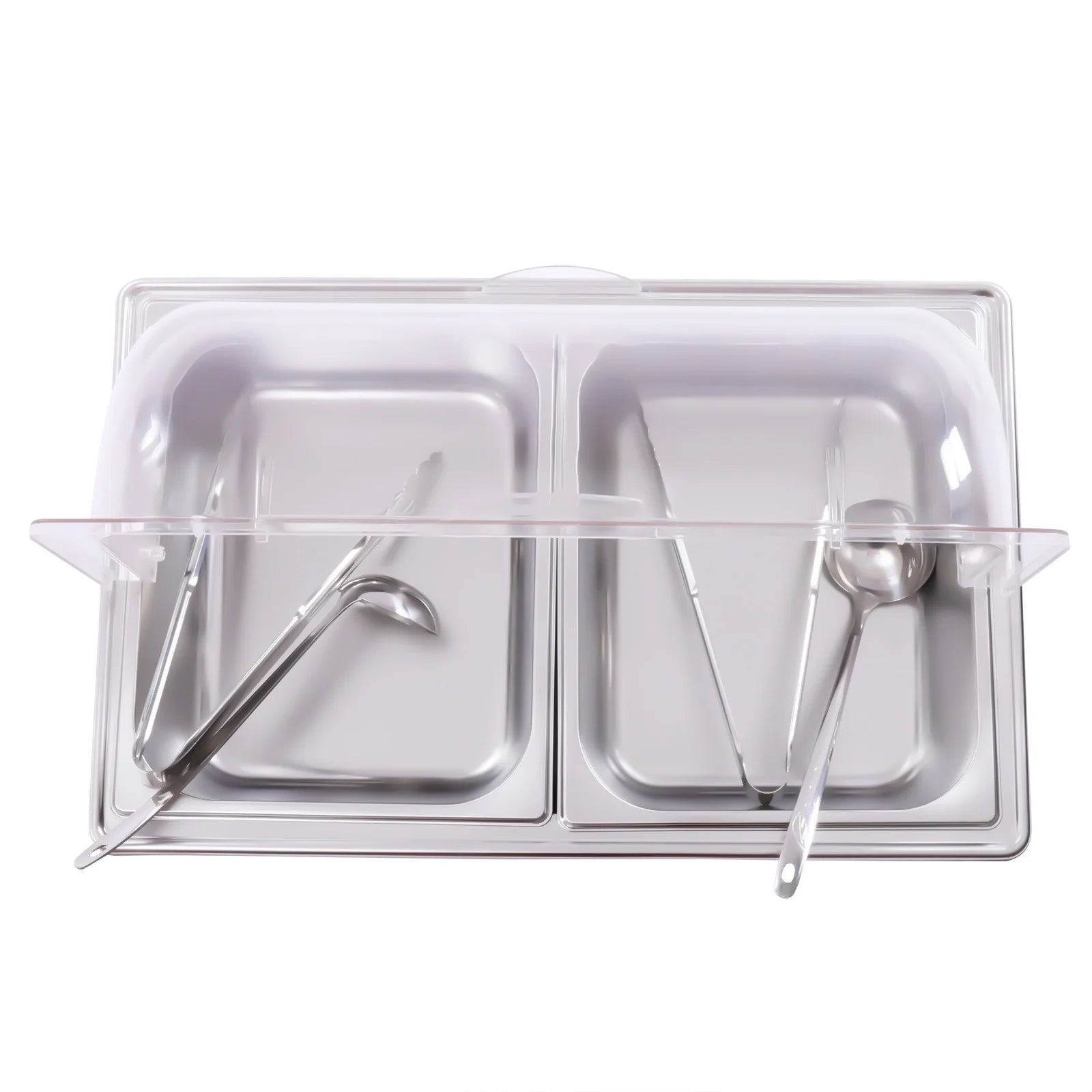 110V Stainless Steel Chafing Dish Buffet Set 2 Food Pot F344