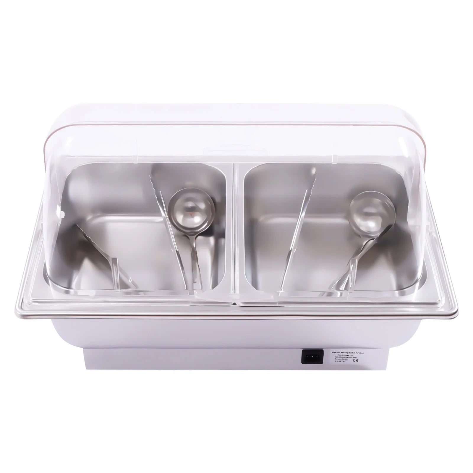 110V Stainless Steel Chafing Dish Buffet Set 2 Food Pot F344