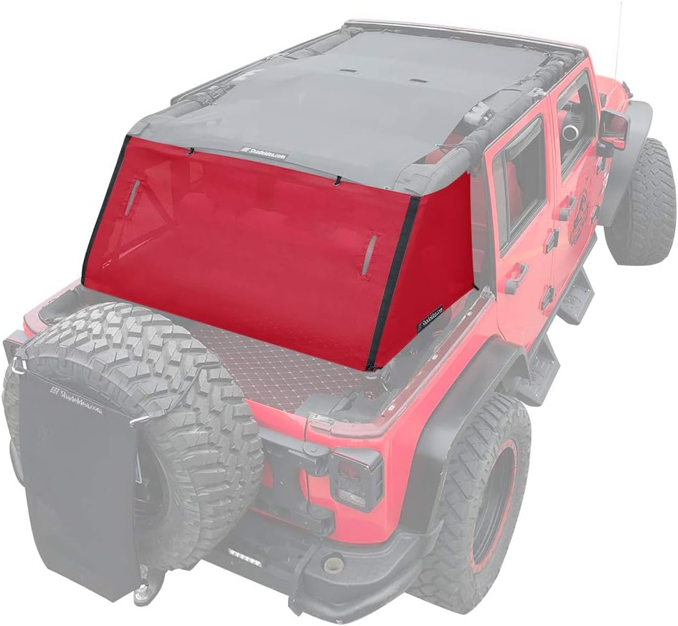 Black Mesh Sun Shade for Jeep Wrangler JKU 4 Door M58627