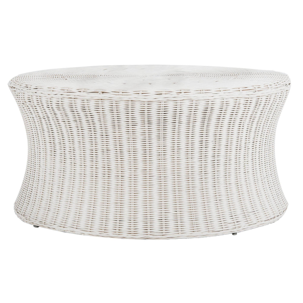 White Cocktail Ottoman X784