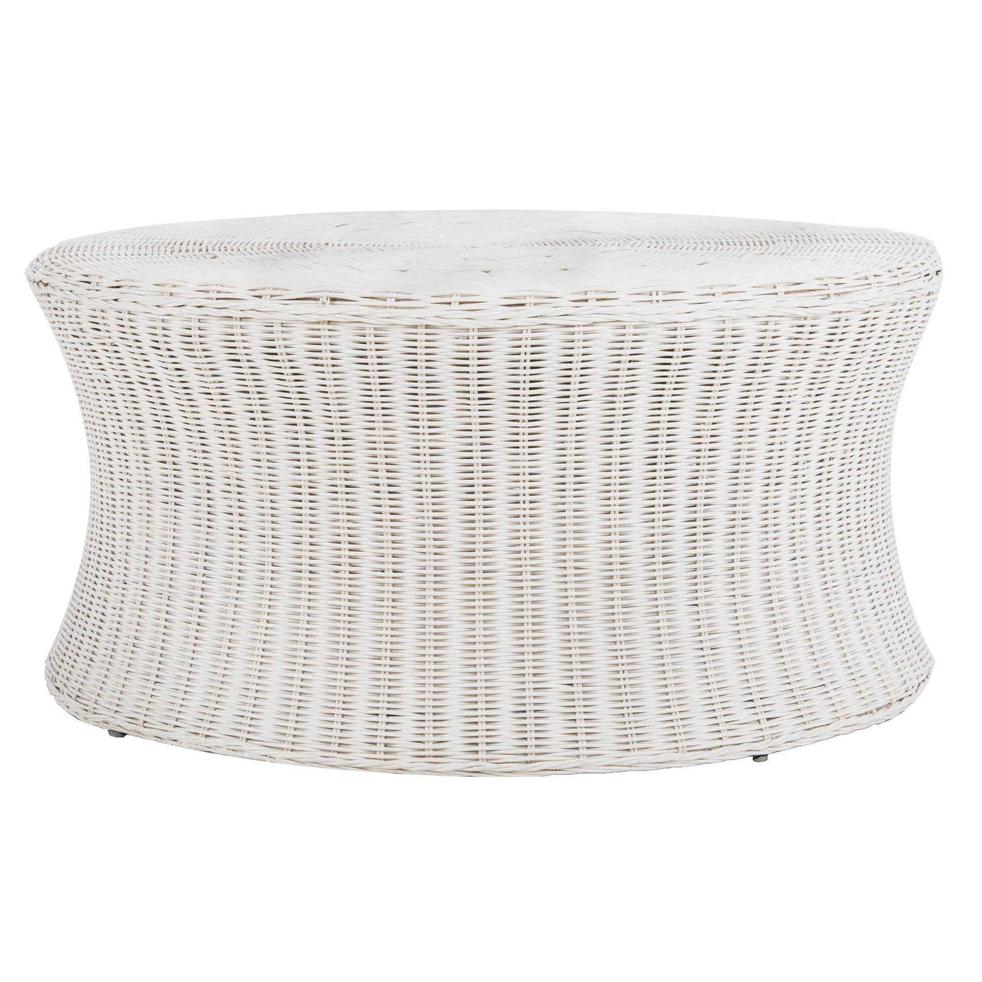 White Cocktail Ottoman X784