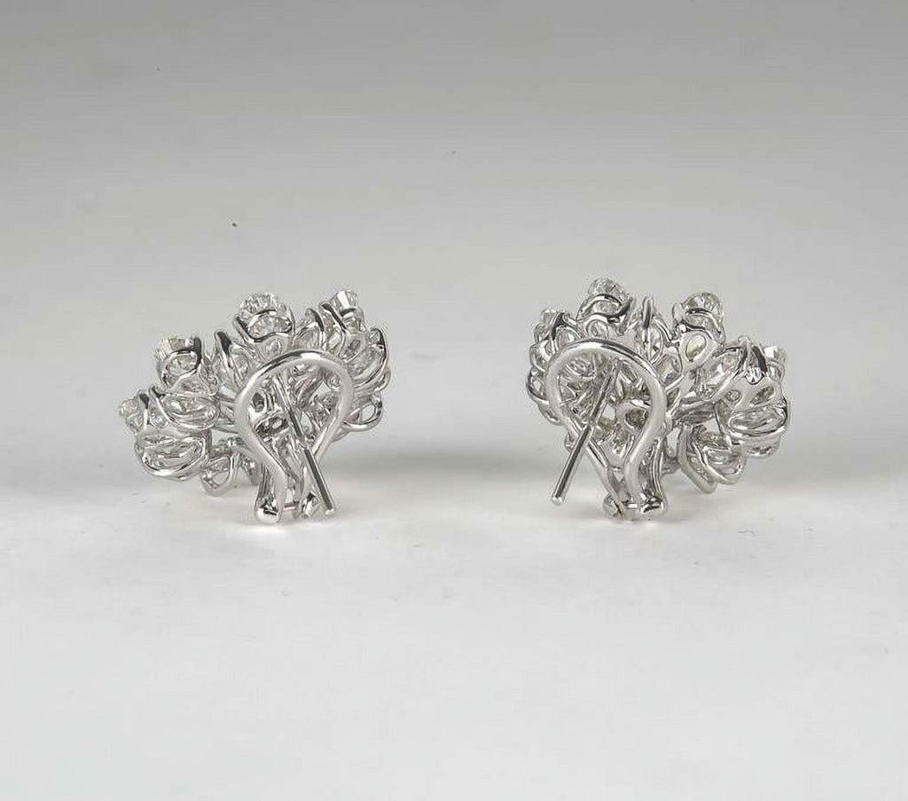 Platinum Button Earrings N4503