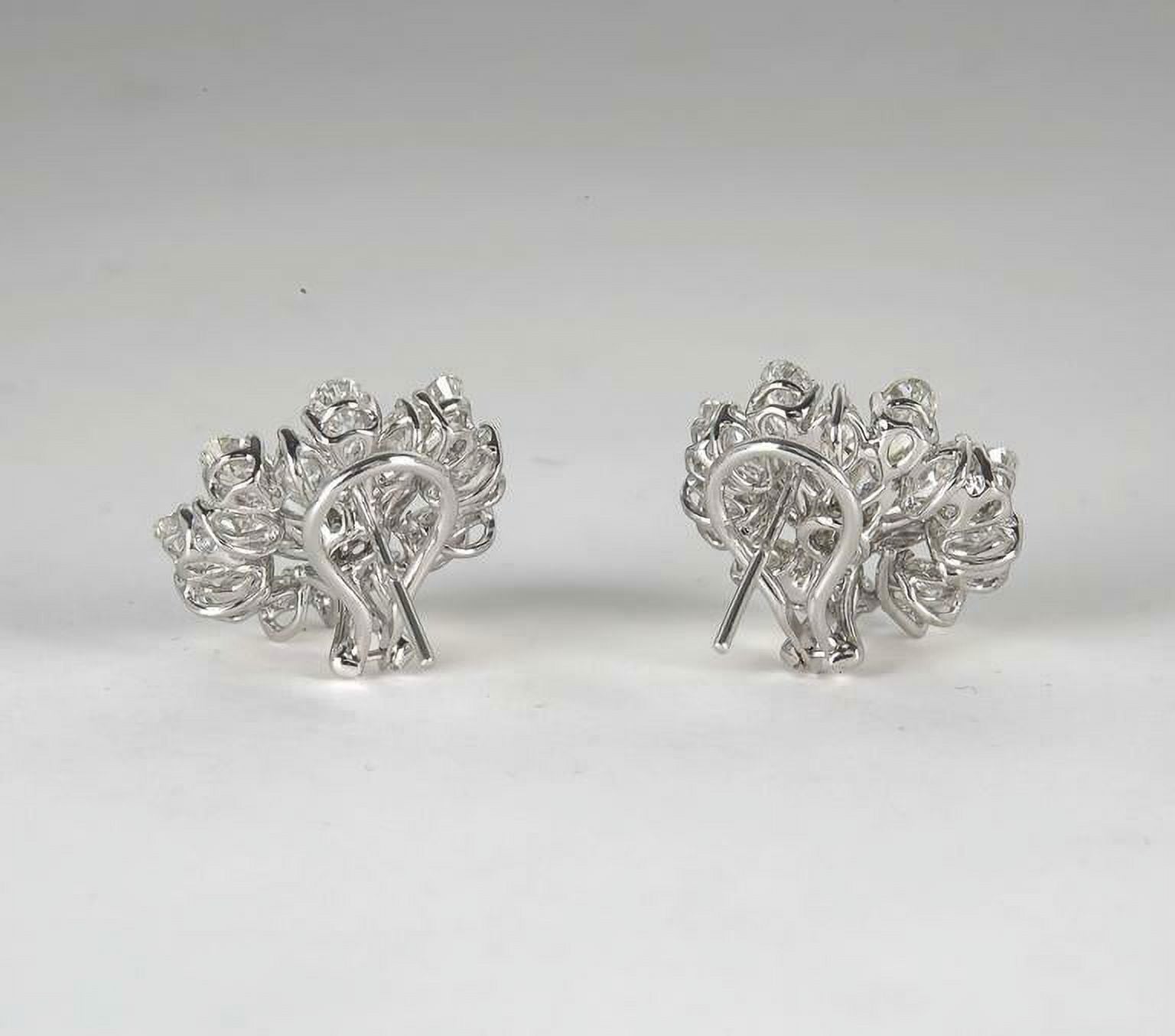 Platinum Button Earrings N4503