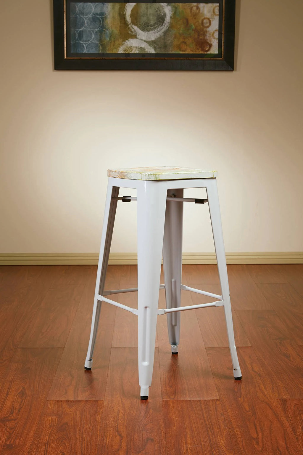 30x22 Metal Barstool with Wood Seat R237280