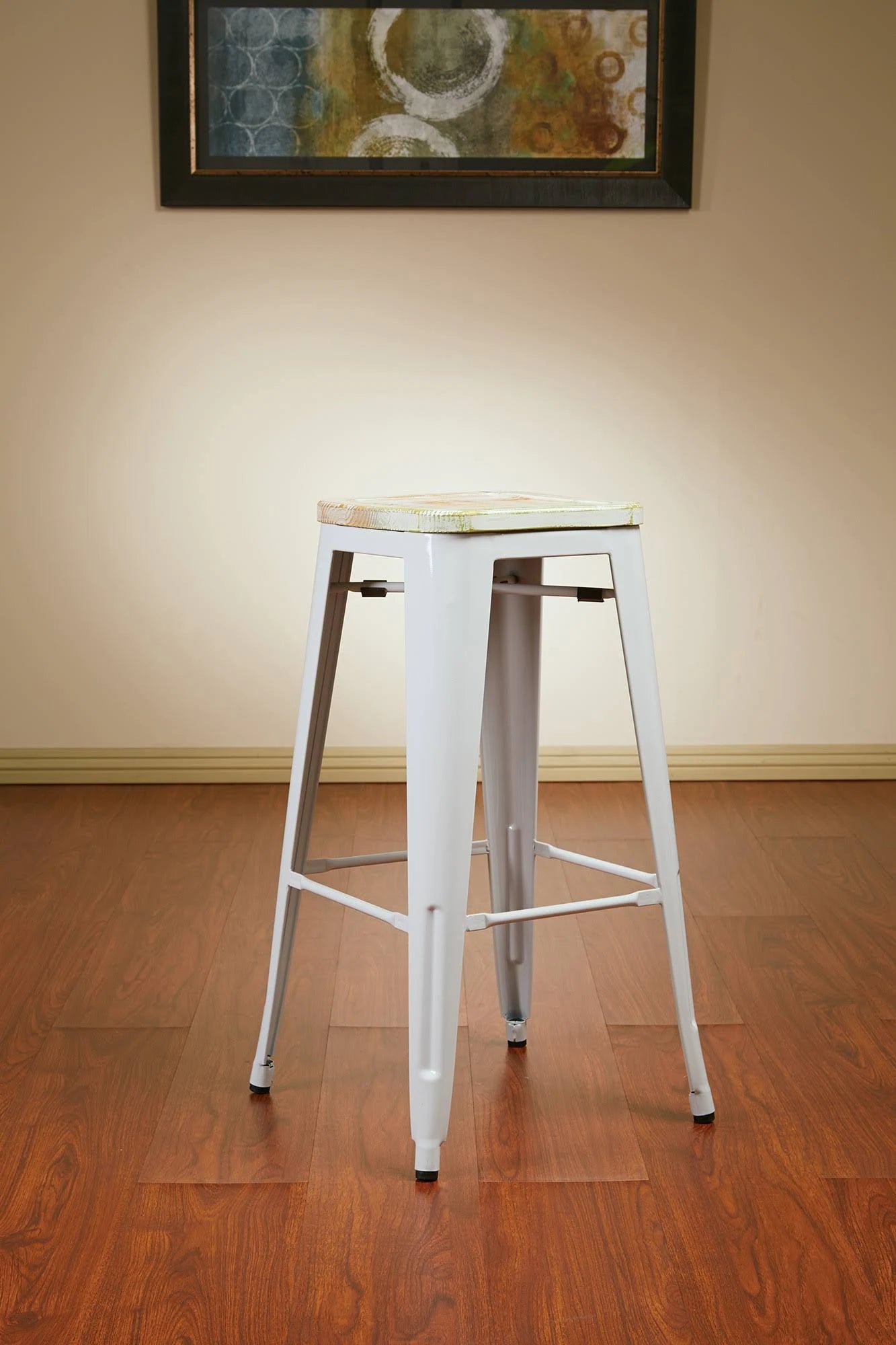 30x22 Metal Barstool with Wood Seat R237280