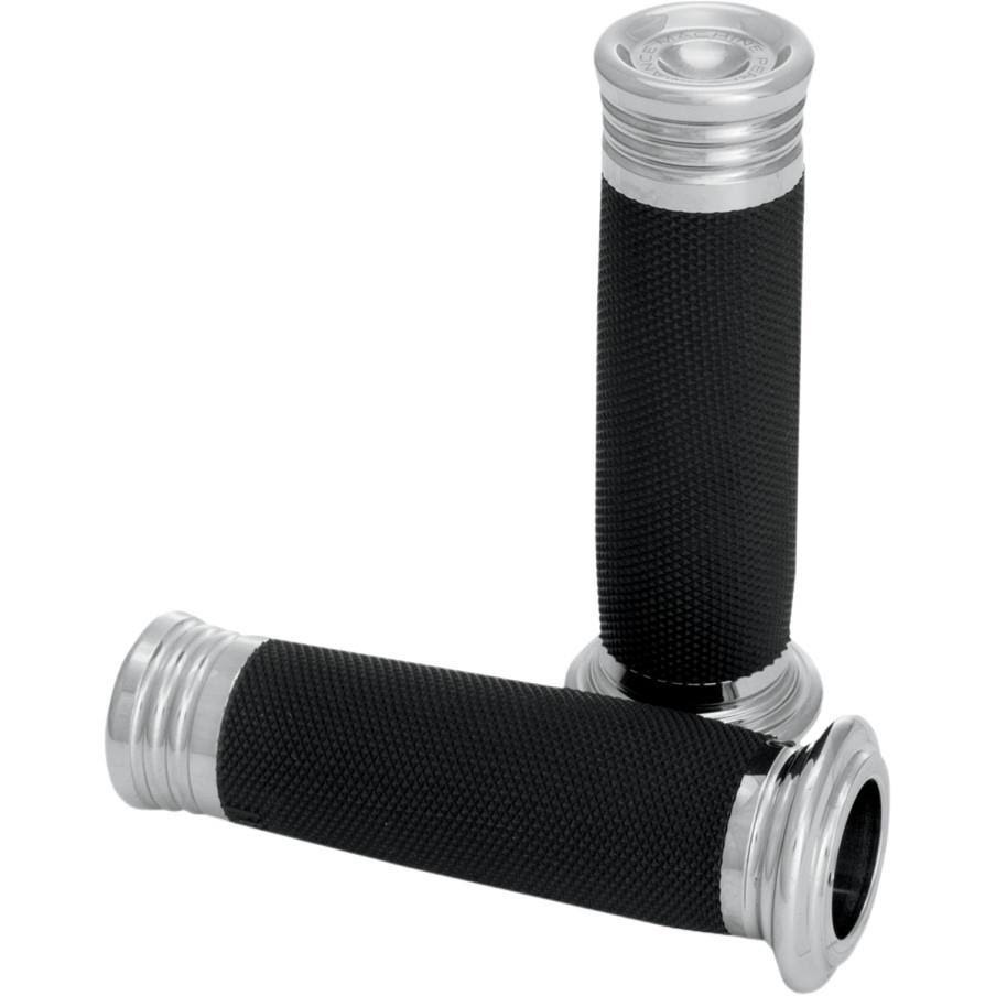Chrome Dual Cable Handlebar Grip Set A79154