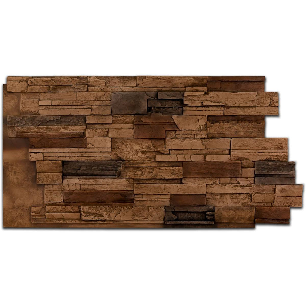 48x22W x 25x22H x 1 1/2x22D Faux Stone Siding Panel A91520