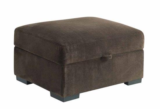 Taupe Storage Ottoman E47642