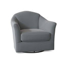 Ultramarine Blue Swivel Barrel Chair X976479