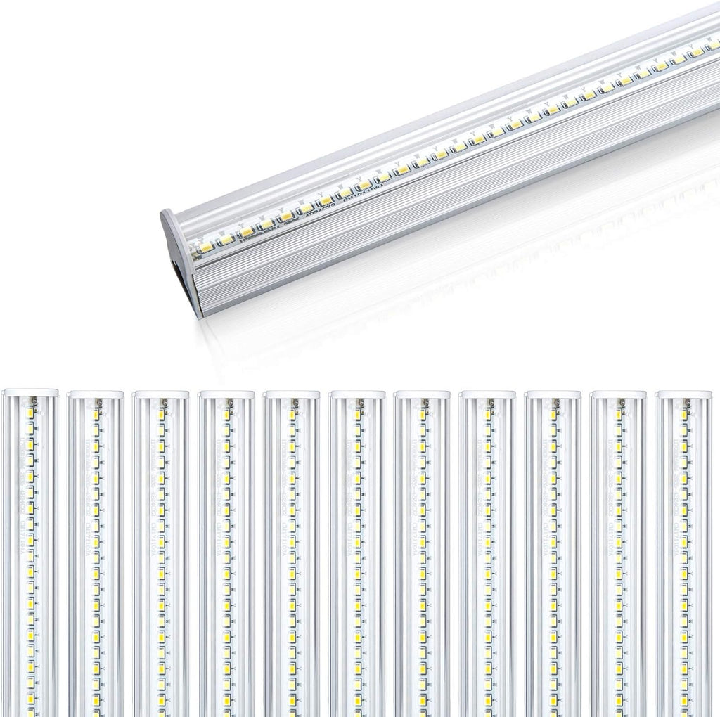 LED T5 Integrated Single Fixture, 4FT, 20W, 2200lm, 3CCT, 10 Pack B995331