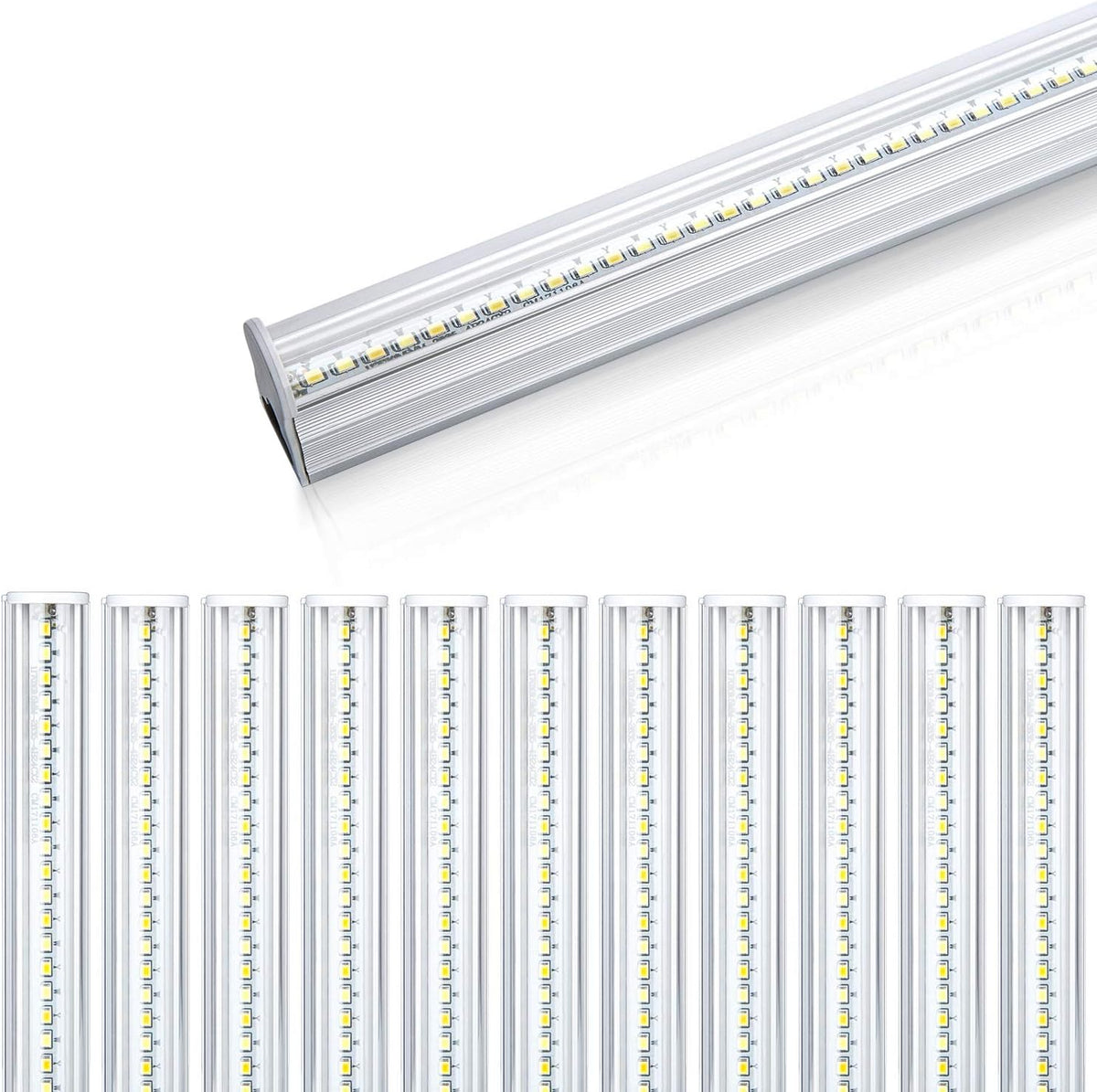 LED T5 Integrated Single Fixture, 4FT, 20W, 2200lm, 3CCT, 10 Pack B995331